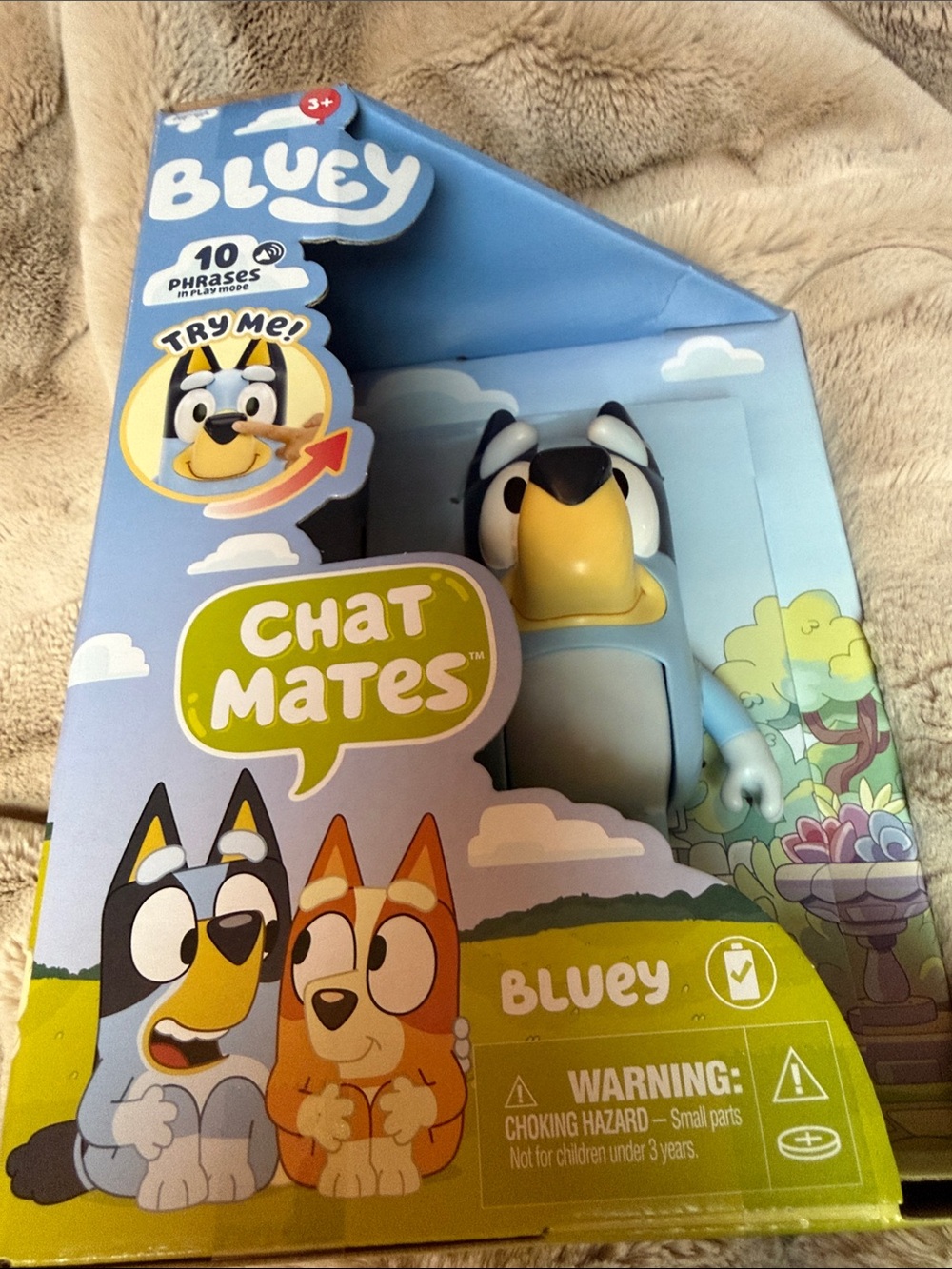 Bluey Chat Mates Talking Figure - Blue